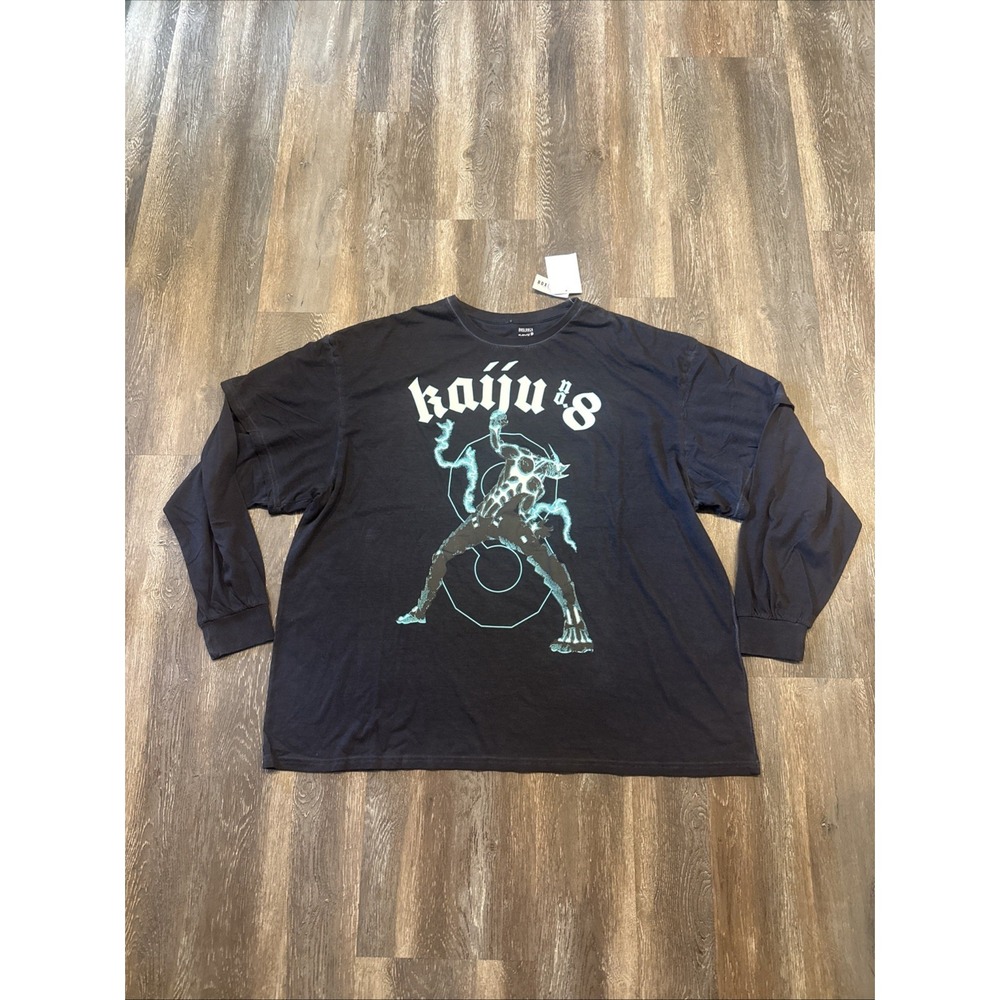 Kaiju No.8 Box Lunch Shirt Size XL Oversized Long Sleeve Twofer Anime NWT